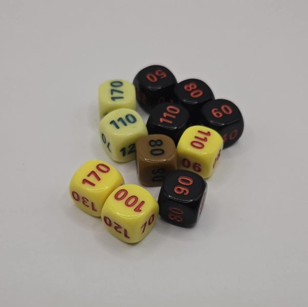 Pokémon Damage Dice- Mix of Colors Carousel 1