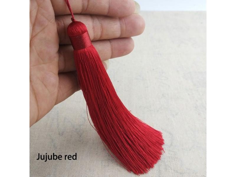 12cm Polyester Tassels With Hanging Ring Silk Sewing For Pendant Home Decor Carousel 1