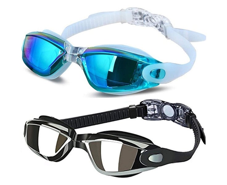 Swim Goggles - Swimming Goggles,Pack of 2 Anti Fog No Leaking UV Protection W Carousel 1