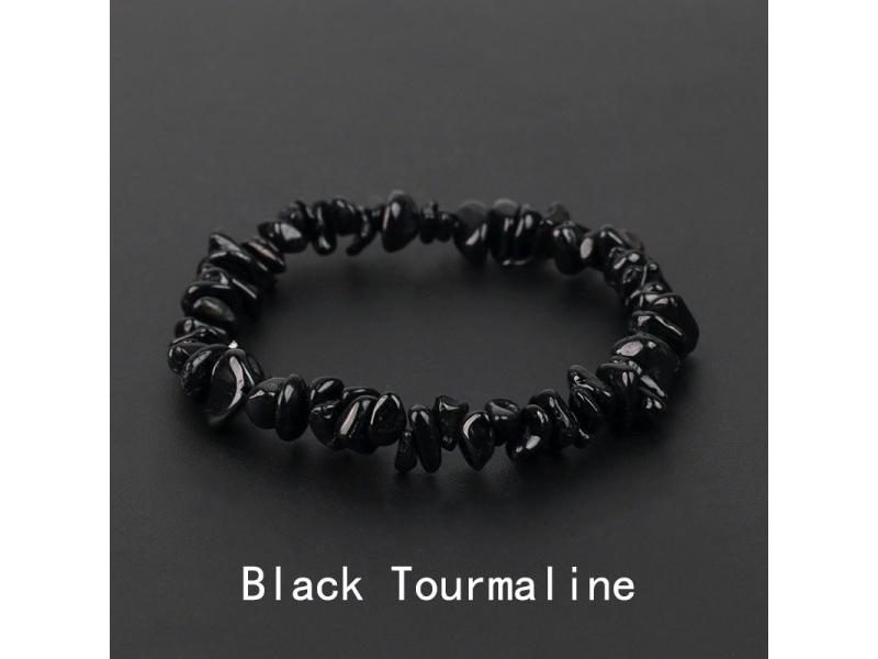 Natural Crystal Gemstone Bracelet Beads Chips Jewelry For Women Amethyst Carousel 1