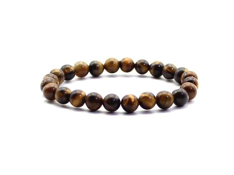 Nature Beaded Bracelet Men 8mm Natural Stone Lava Rock Tiger Eye Black Onyx Carousel 1