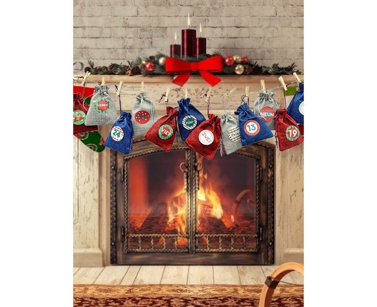Christmas Calendar Bags | Christmas Countdown Gift Drawstring Bag | 24 Days A Carousel 2