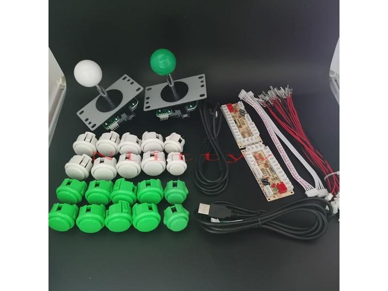 Arcade Joystick DIY Kit Zero Delay PC To Rasberry PI PS3 Sanwa Joystick Carousel 1
