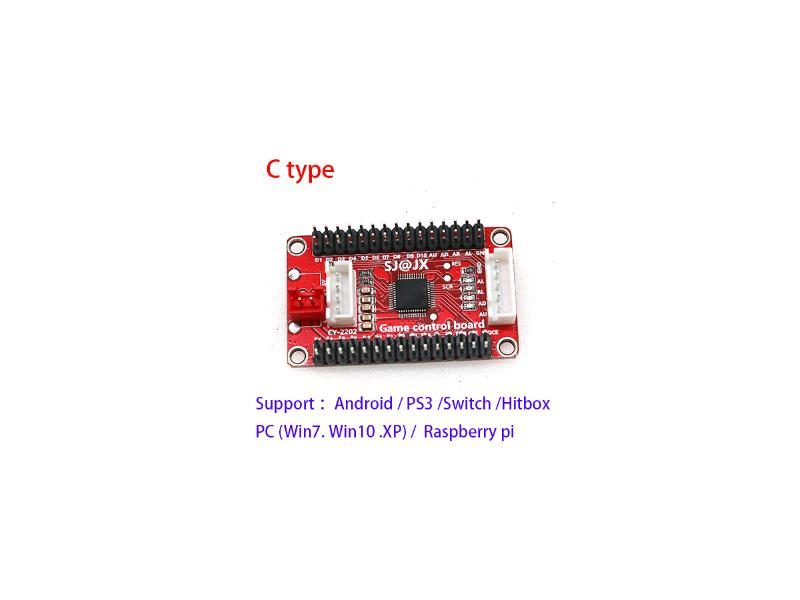 Arcade Zero Delay USB Joystick Encoder PCB For PC Raspberry Pi One Player Carousel 1