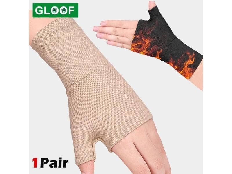 Golfer Compression Wrist Thumb Band Belt Carpal Tunnel Hands Wrist Support Carousel 2