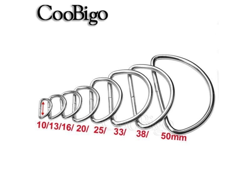 10pcs Metal D-ring Buckle D Rings For DIY Bag Strap Handbag Making Belt Sewing Carousel 1