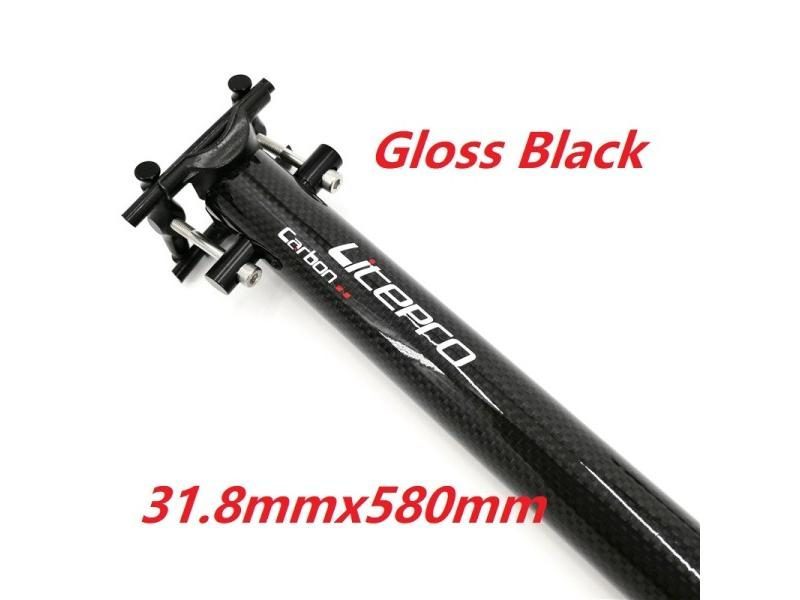 Litepro Carbon Fiber Seatpost 31.8mm * 580mm For Brompton Folding Bike Bicycle Carousel 1