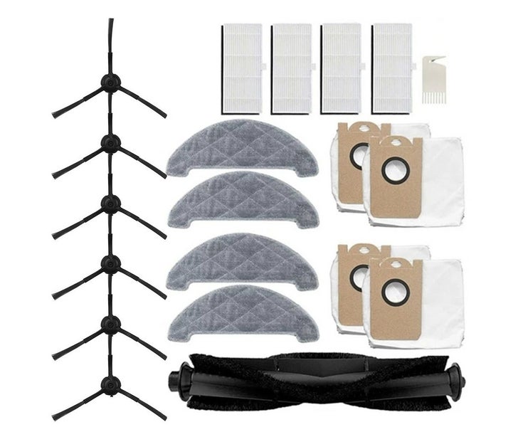 Roller Brush Dust Bags Mops Side Brush Sets For Xiaomi Viomi S9 Vacuum Cleane Carousel 1