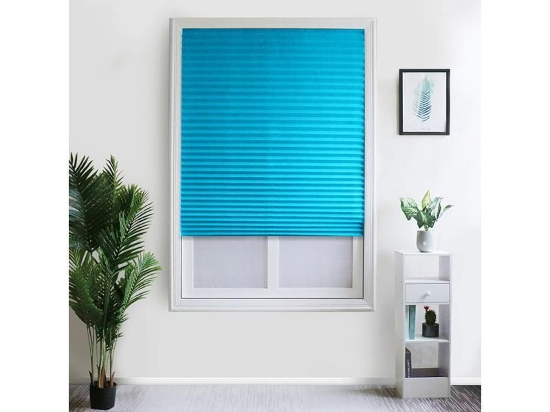 Self-Adhesive Pleated Blinds Half Blackout Windows Curtains For Kitchen Carousel 1