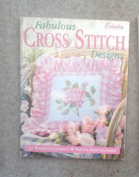 FABULOUS CROSS STITCH DESIGNS by Craftworld books Carousel 1