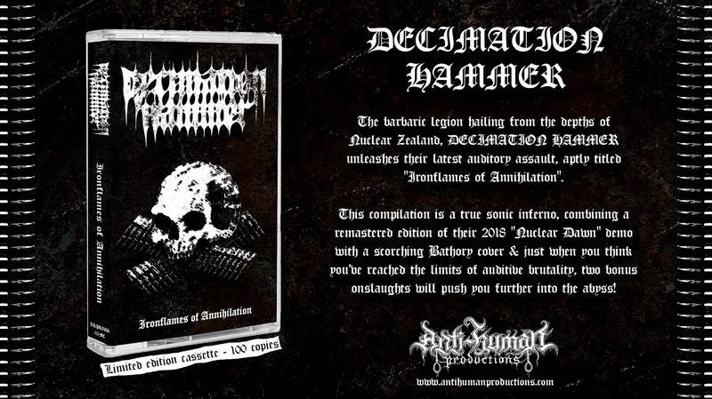 DECIMATION HAMMER (NZL) - Ironflames of Annihilation TAPE Carousel 3