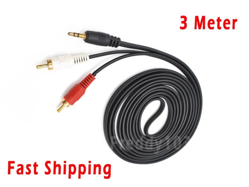 Headphone Jack 3.5mm Aux to RCA Stereo Audio Cable Carousel 1