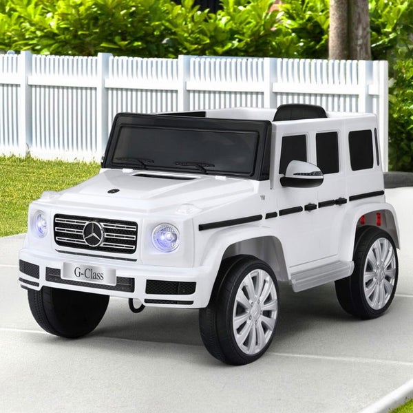 Kids Ride On Car Licensed G500 Electric Toys Horn Remote 12V White Kids Ride On Carousel 6