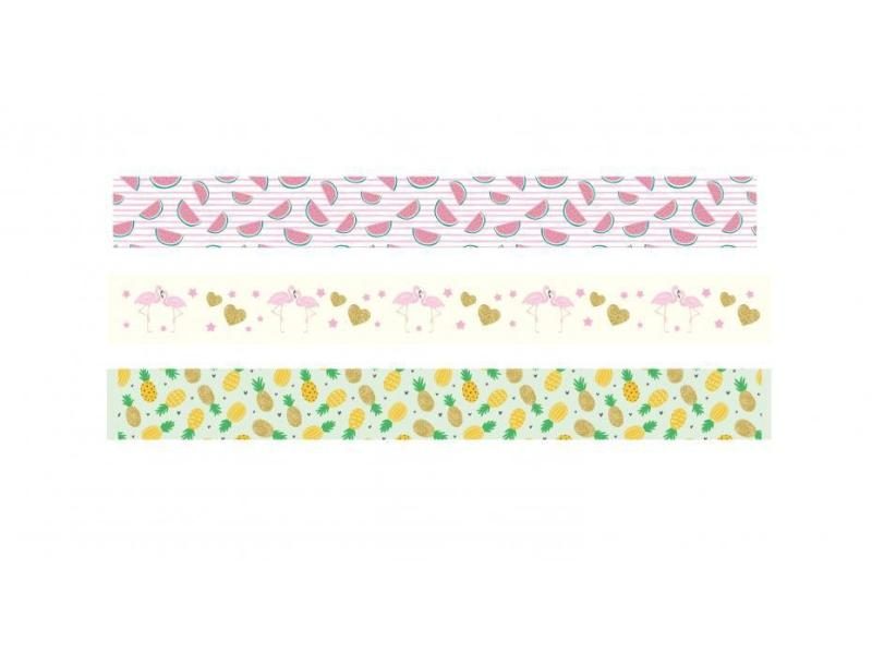 3Rolls/Set Washi Masking Tape Set Animal Fruits Paper Masking Tapes Japanese Carousel 1