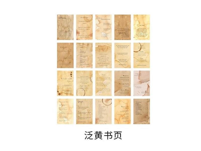 60 Sheets Vintage Galaxy Moon Paper For Scrapbooking Etc. Carousel 1