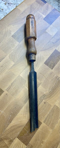 Vintage Marples Gouge – 20mm Sheffield Steel – End Damaged Carousel 1