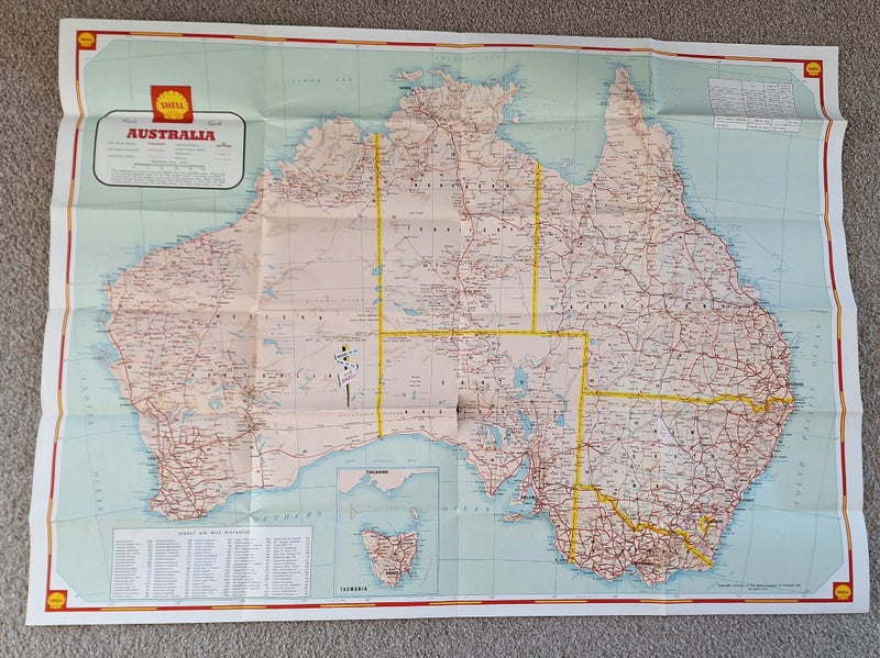 SHELL WALL MAP OF AUSTRALIA Carousel 7