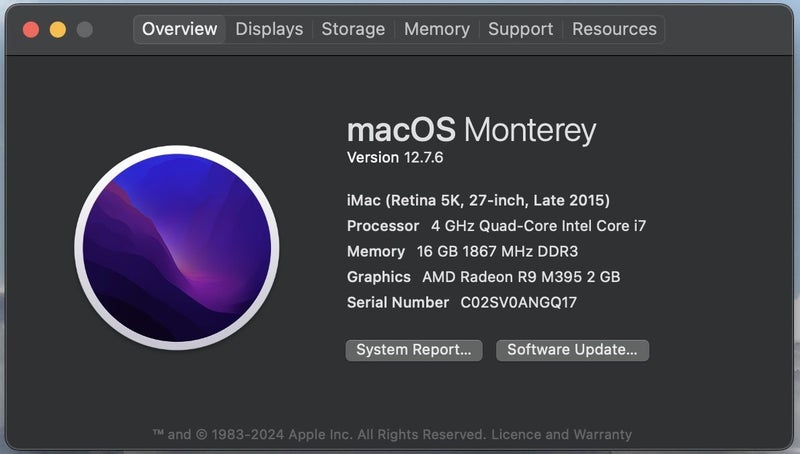 Mac 5K 27-inch Late 2015/4.0GHz QC i7/16GB/500GB Carousel 2