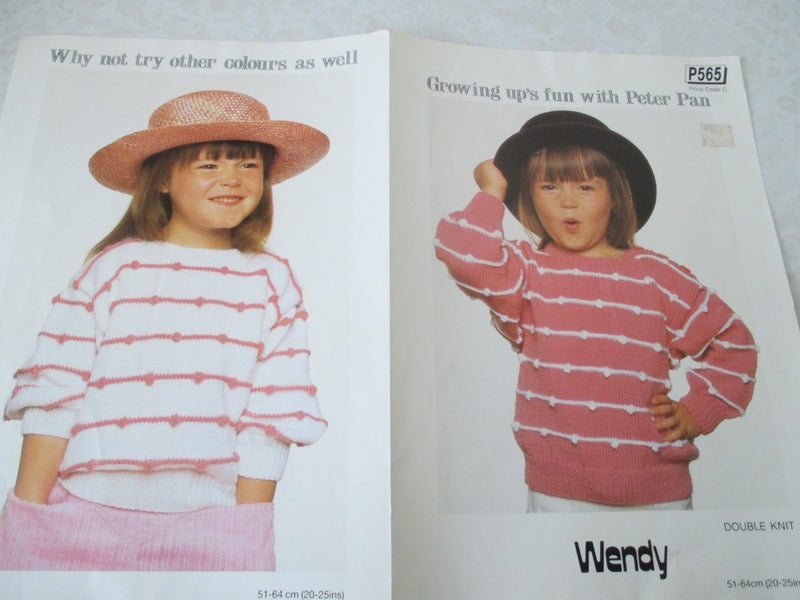 Children's Knitting Pattern - Peter Pan Sweaters Carousel 1