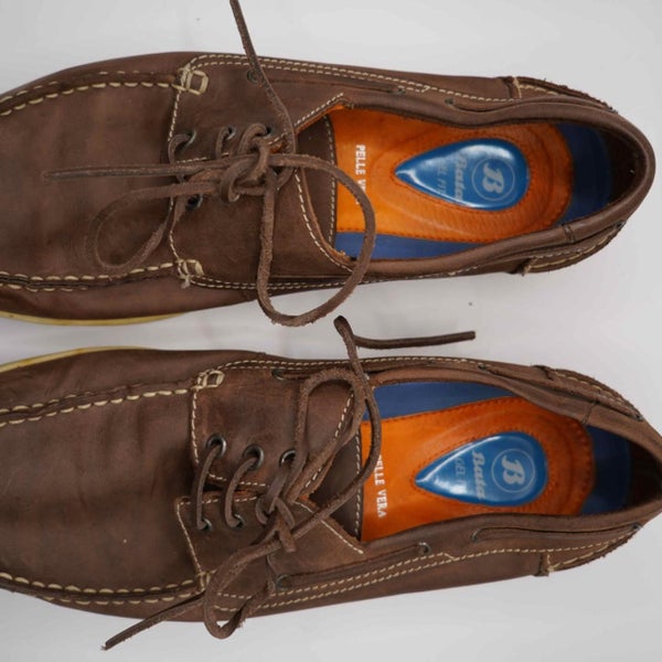 Bata Brown Leather Boat Shoes63616994052483114
