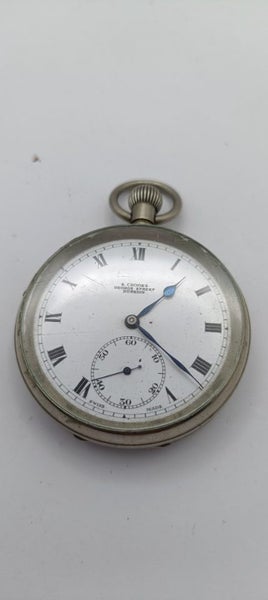 Vintage Pocket Watch S. Crooks Dunedin NZ Carousel 1