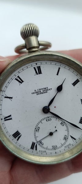 Vintage Pocket Watch S. Crooks Dunedin NZ Carousel 2