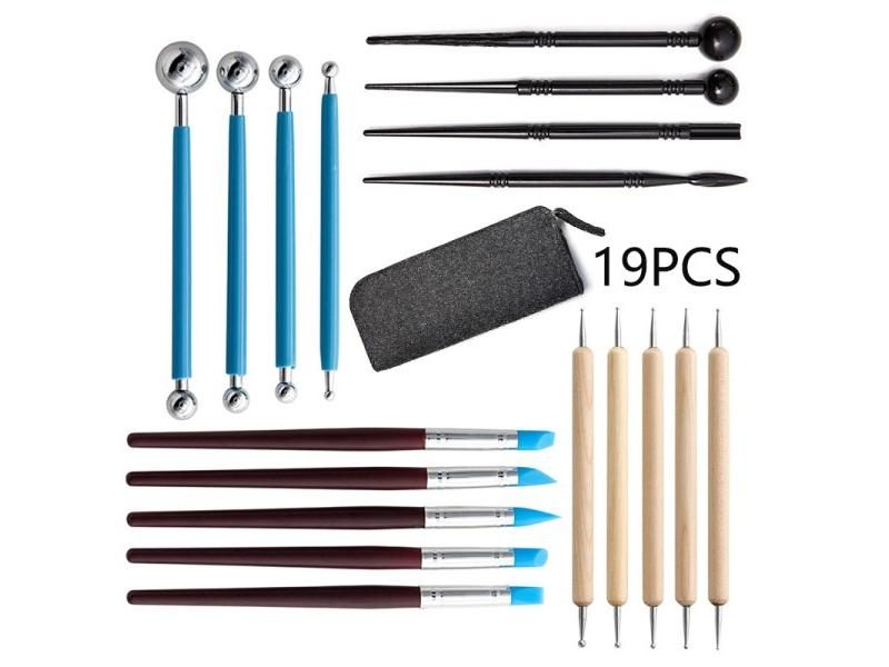 61pcs/set Clay Tools Sculpting Kit Sculpt Smoothing Wax Carving Pottery Ceramic Carousel 1