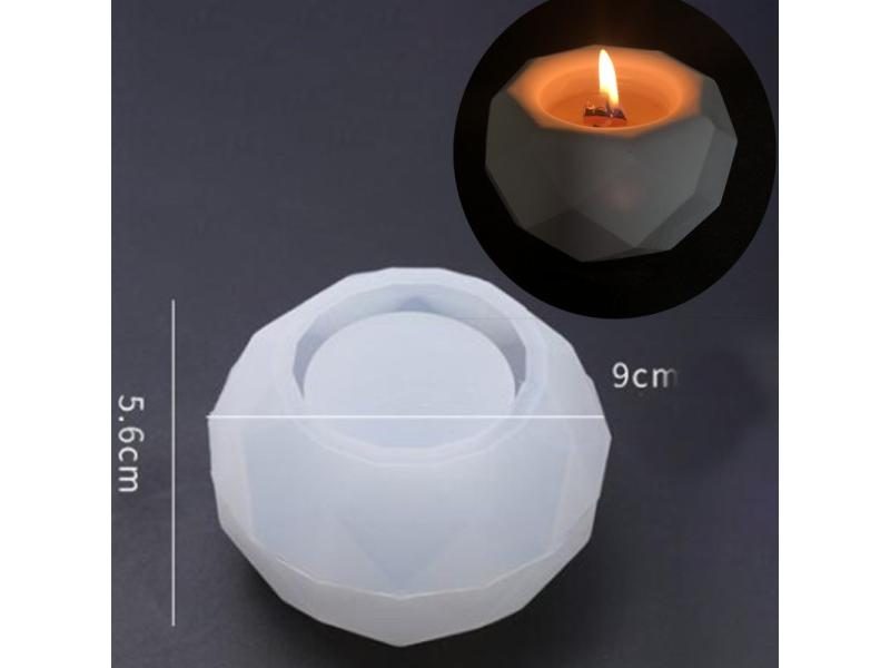 DIY Lotus Silicone Mold Jar Aromatherapy Candle Mould Pot For Making Epoxy Carousel 1