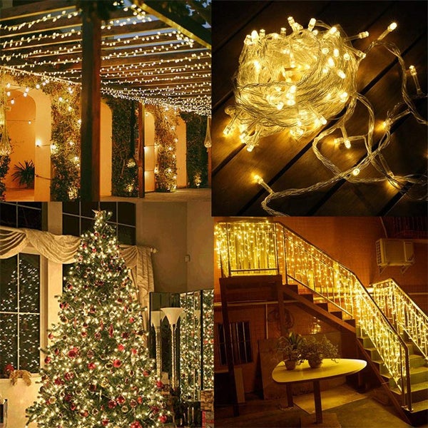 String Lights with 8 Modes Control for Indoor Outdoor Christmas Decor-WarmWhite Carousel 8