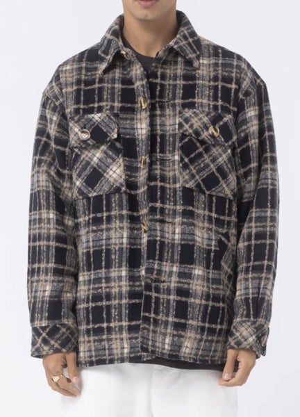 $1 RES - BARNEY COOLS - Holland Jacket Slate Plaid63615910124931117