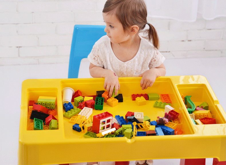 Toddler Table for Building Blocks | Multipurpose Kids Table & Chairs Carousel 2