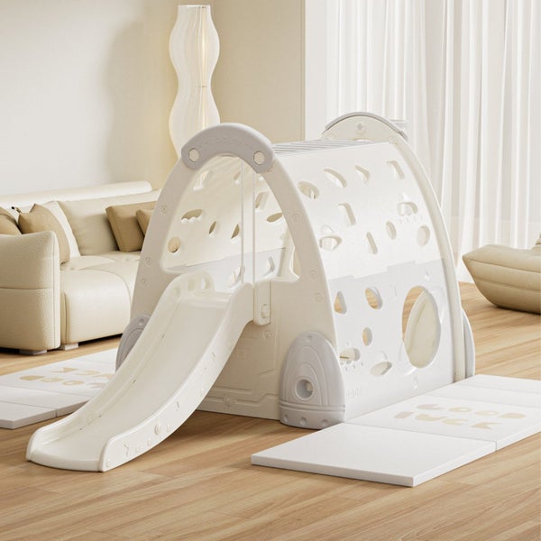 Multi-Functional Indoor Jungle Gym with Slide, Swing & Climbing Frame - Fun P...64142357470977110