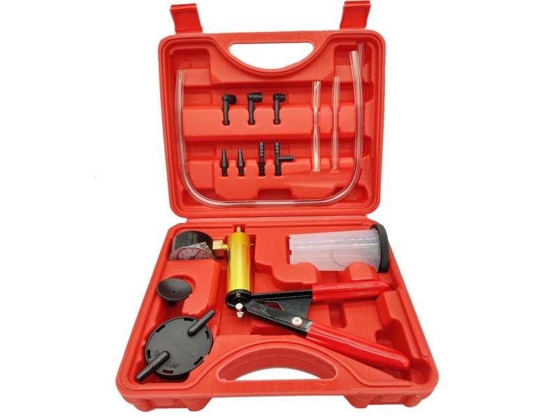 DIY Brake Fluid Bleeder Tools Kit Aluminum Pump Body Pressure Vacuum Gauge Carousel 1
