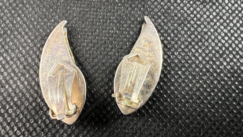 Paid of Sterling Silver & Paua New Zealand Clip on Earrings by Ariki - Lot E744 Carousel 2