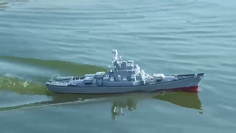 60cm Large RC Battleship BoatToy Watch Model Simulation 1:390 Carousel 7