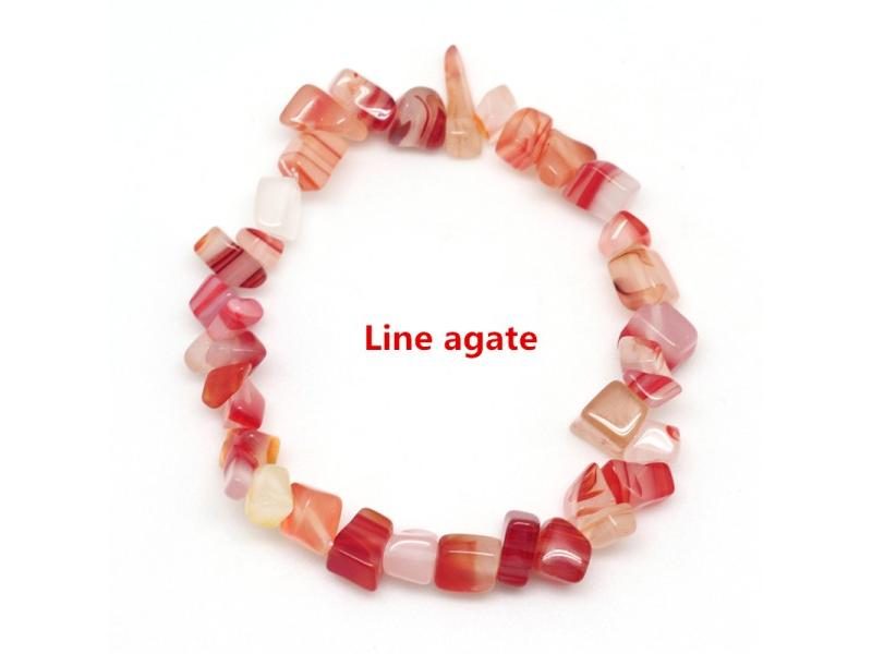Natural Irregular Gem Stone Bracelet Stretch Beads For Women Carousel 1