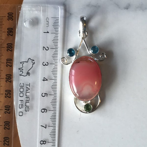 ^^ ESTATE STERLING SILVER GEMSTONE NEW JEWELLERY::: Wow $1-00 RESRVE :: Carousel 20