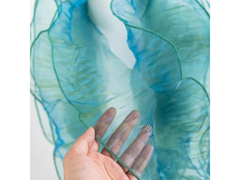 Pleated Lace Ribbon 13cm Wide 2m For Dress Handicraft Sewing Carousel 1