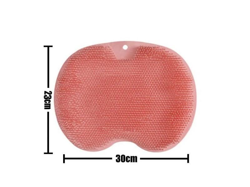Reusable Shower Back Scraper Wash Mat Sucker Wall Mat Carousel 1