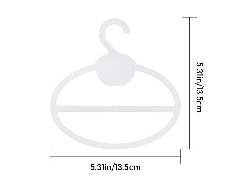 10PCS Circle Shape Coat Hanger For Scarf Belt Tie Display Carousel 1