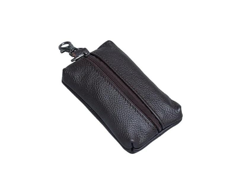 Men Women PU Leather Wallets Key Holder Housekeeper Covers Zipper Bag Carousel 1
