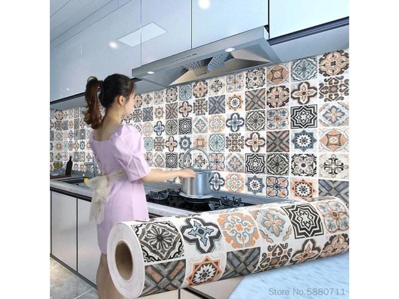 Thicken Floor Stickers Self-adhesive Waterproof Bathroom Floor Stickers Carousel 1