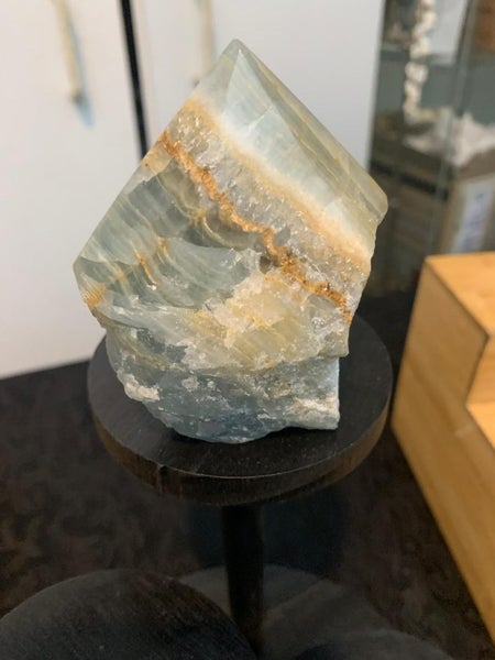 Brazilian Green Banded Calcite power point Carousel 2