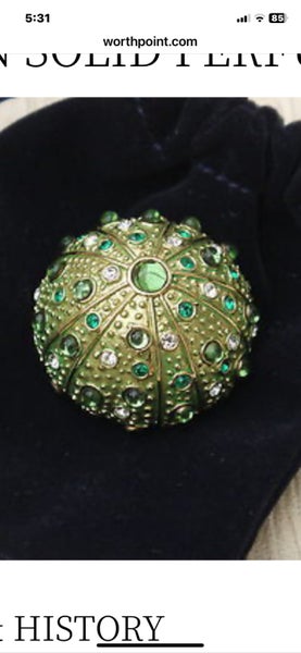 Estée Lauder collectables sea urchin pleasures solid perfume Carousel 1