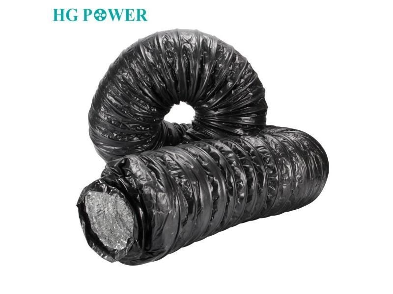 1.2m Low Noise Aluminum Fiber Glass Ducting Hose Silencer Insulated Pipe For Carousel 1