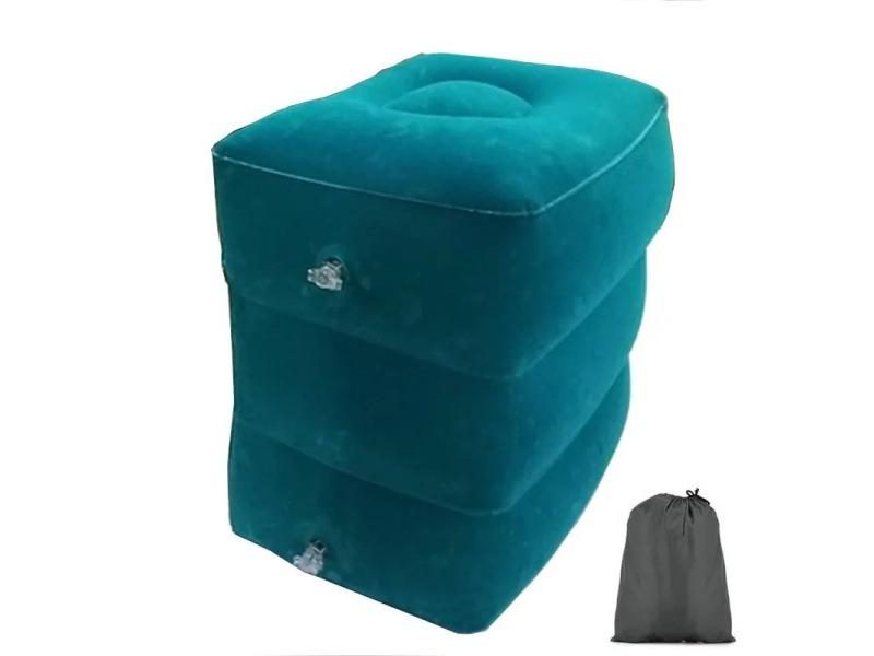 Inflatable Travel Car Bus Airplane Foot Pad Pillow For Adults Kids Carousel 1