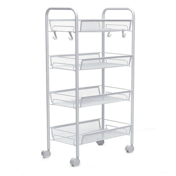Kitchen Storage Shelf Rack Mesh Basket Trolley Cart Carousel 2