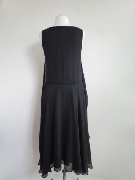 PAULA RYAN (NZ) *Designer 100% Silk Crepe Floaty Hem Chic Dress* M/12 Carousel 4