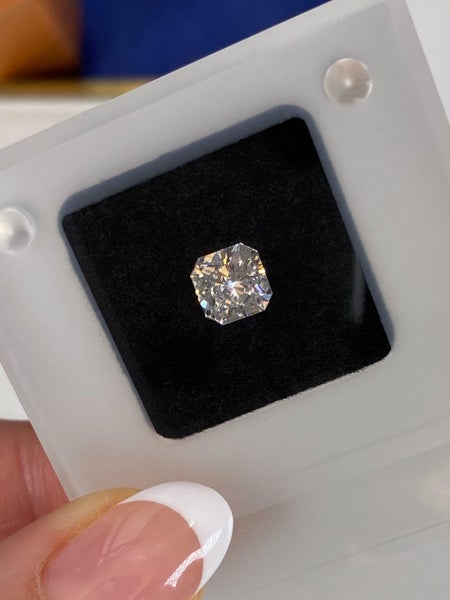 $1 RES ~ $1830 Buy Now * 1.50ct White Diamond Modified Princess Cut VS2 Carousel 1