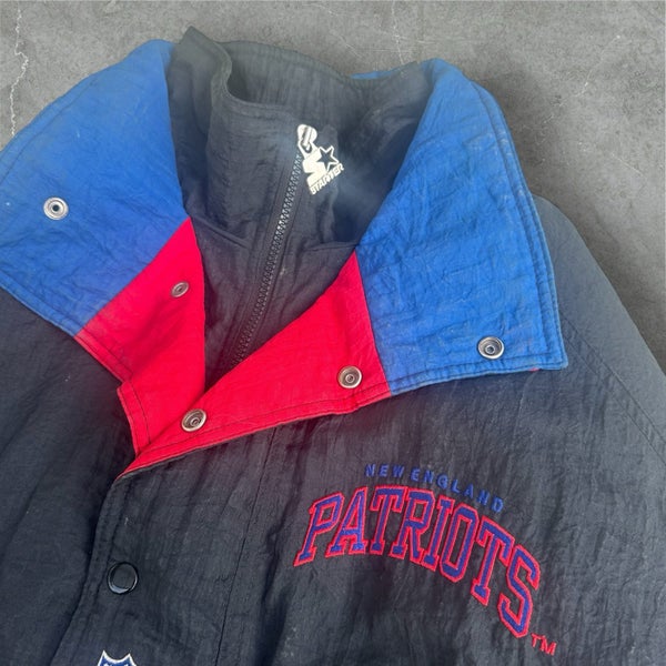 Vintage Starter NFL New England Patriots Pull Over Jacket63617462384129112